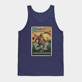 Conspiracy Theory Aliens, Bigfoot, UFO Therories Tank Top